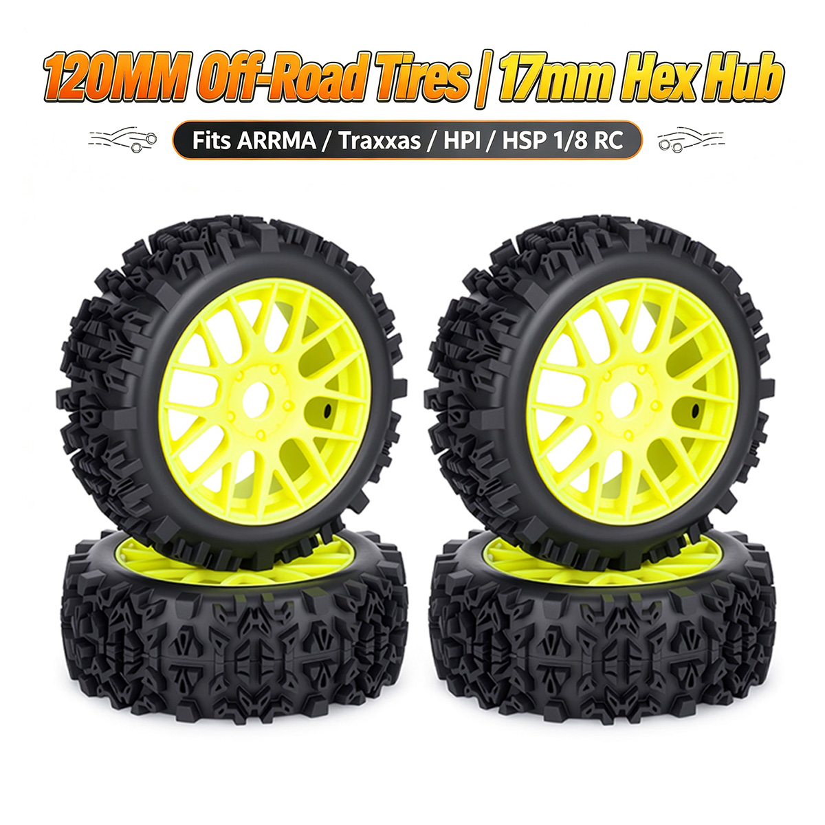 Rc Hobby Trucks - 120-мм внедорожные шины для радиоуправляемых моделей