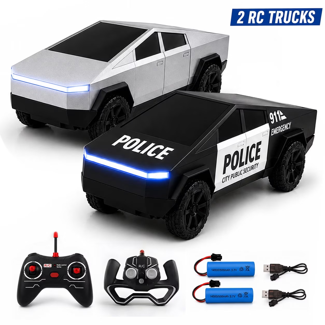 Rc Hobby Tech Bali - Набор из 2 радиоуправляемых машинок: серебристый